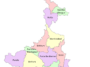 West Bengal With District Names